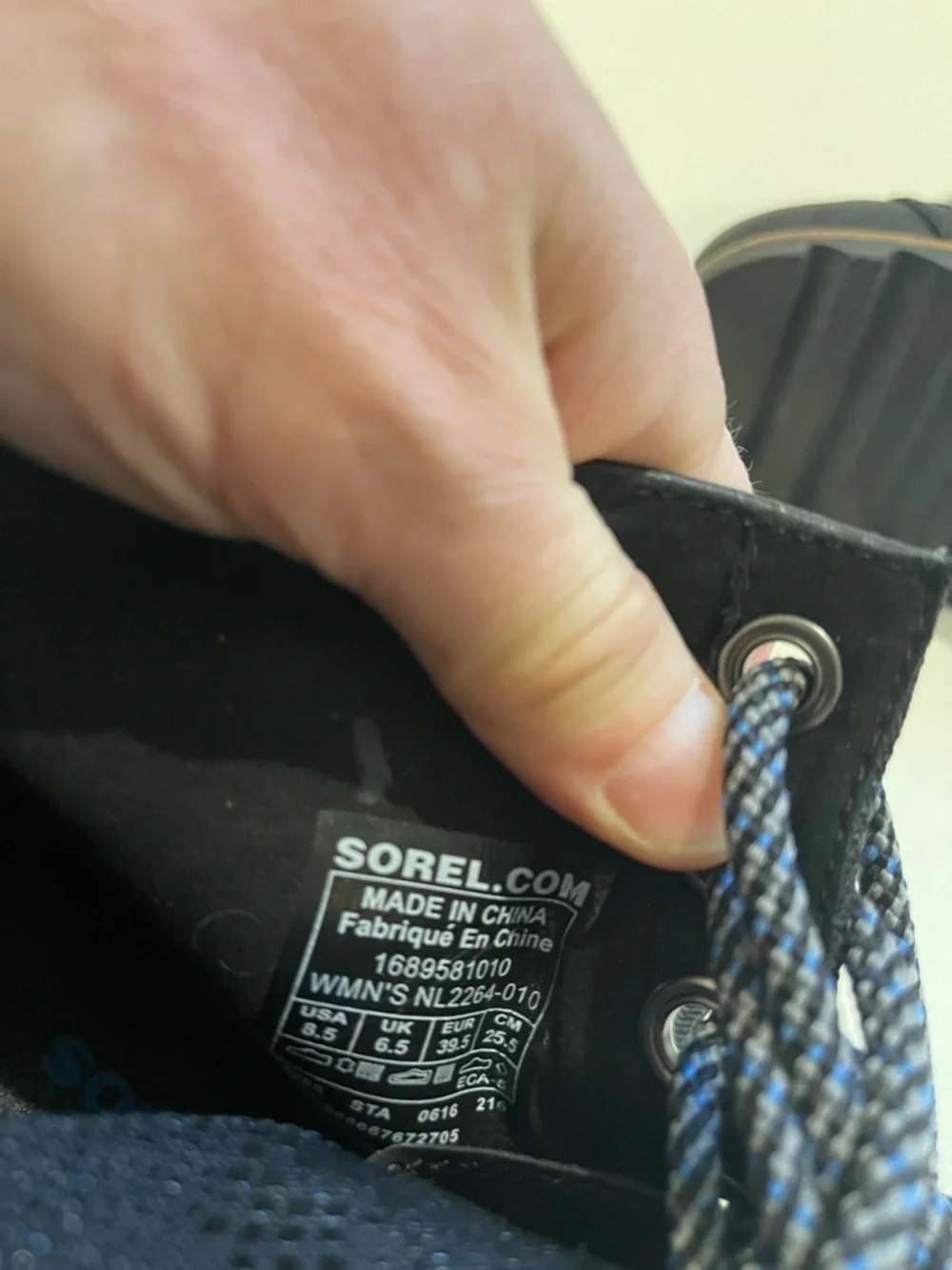 Sorel 1964 Premium Wedge Booties Black Lace-Up Boots